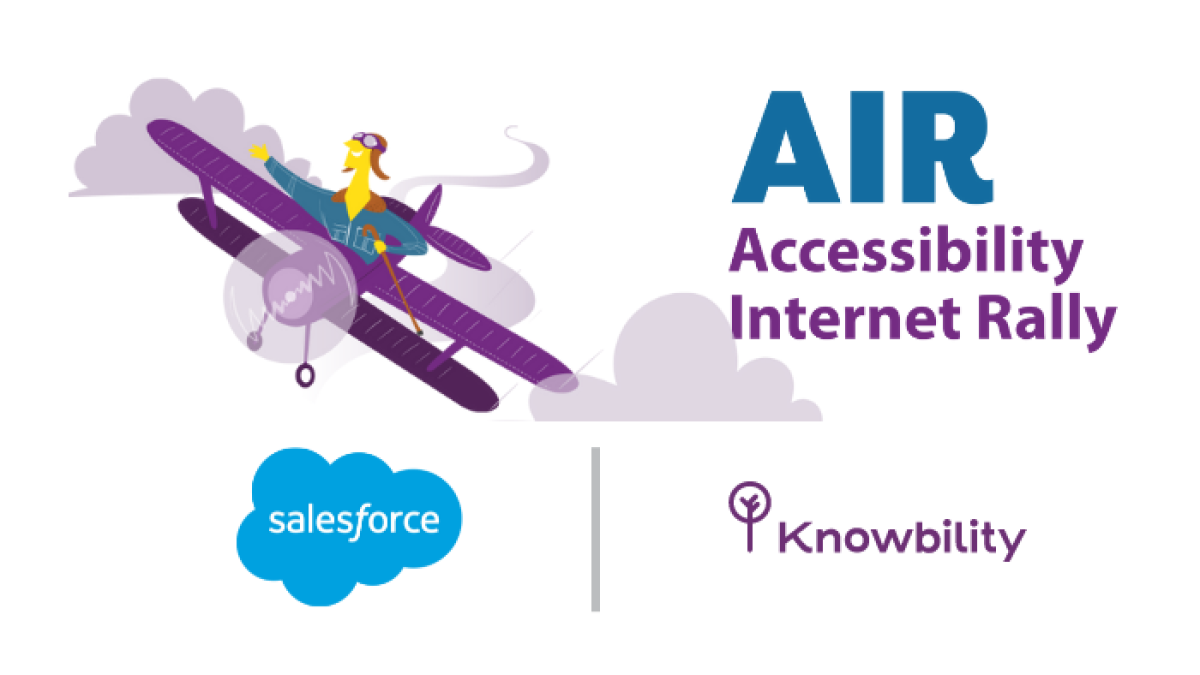 AIR Accessibility Internet Rally Salesforce Knowbility